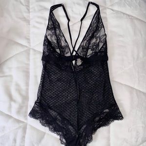 La Perla lingerie black bodysuit